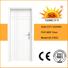 Economic Sample Design White PVC MDF Doors (SC-P052)